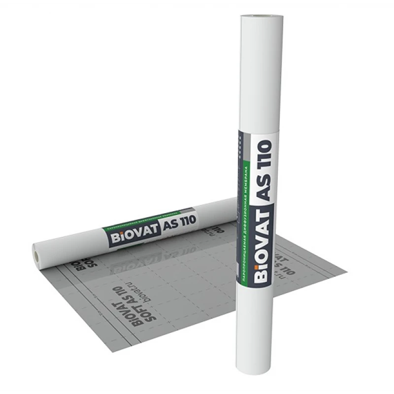 Мембрана ветро-влагозащитная BIOVAT АS110 110г/м2 1,5х50м 75м2
